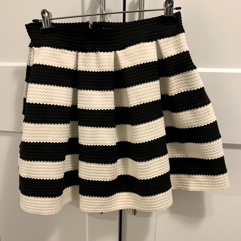 High waisted A line skirt